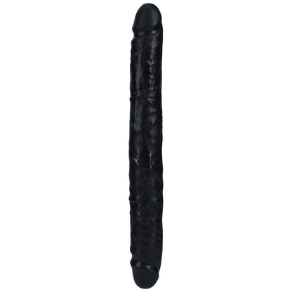 REALROCK 30cm Slim Double Dildo - Black - Black 30 cm (12'') Double Dong