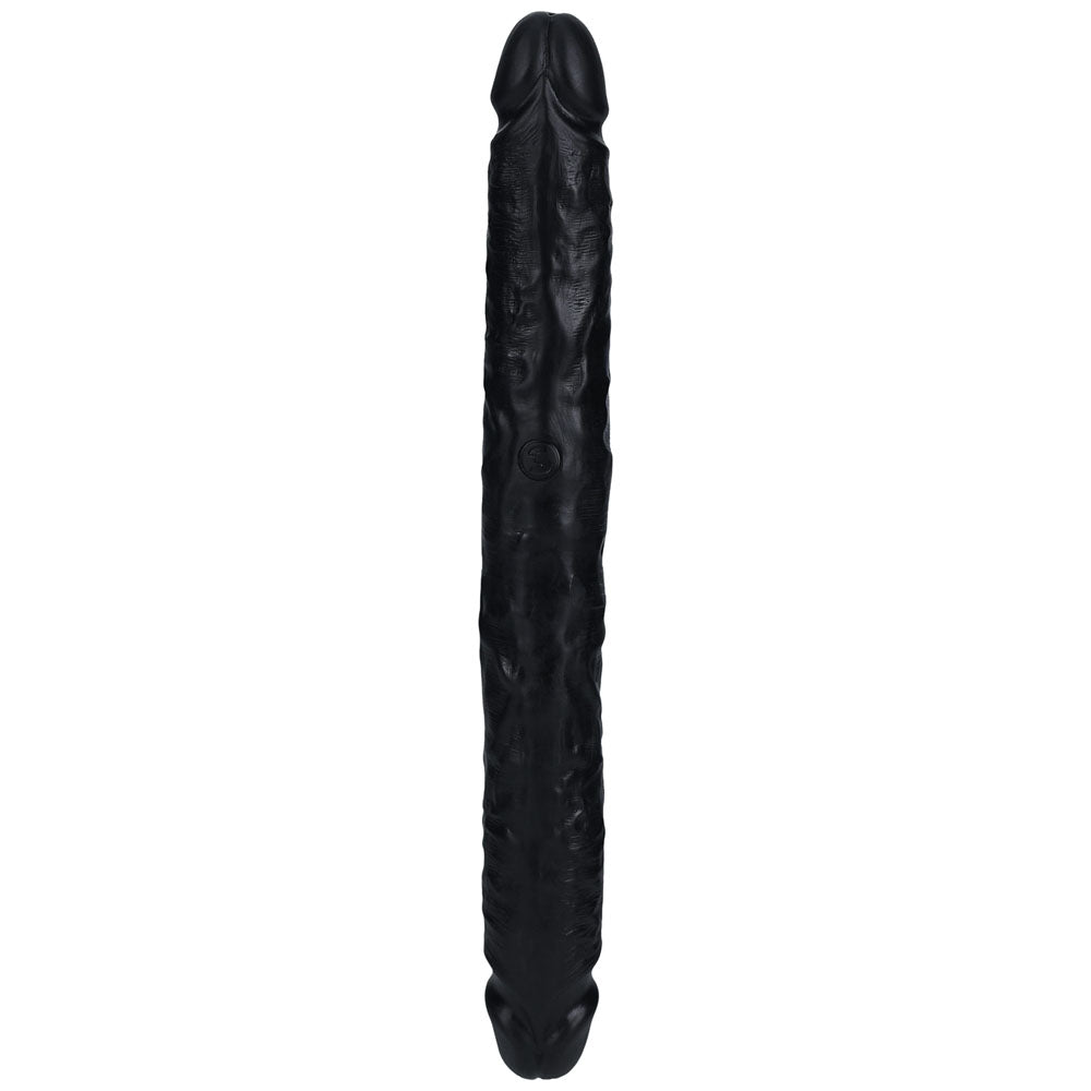 REALROCK 30cm Slim Double Dildo - Black - Black 30 cm (12'') Double Dong