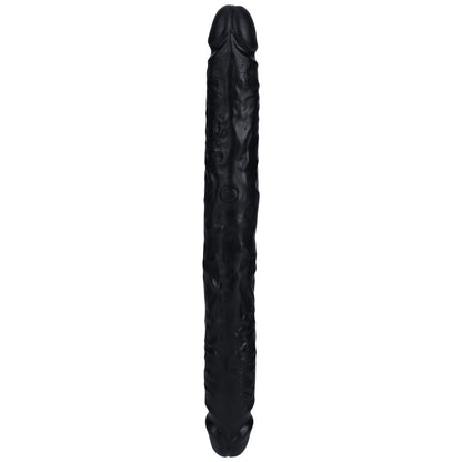 REALROCK 30cm Slim Double Dildo - Black - Black 30 cm (12'') Double Dong