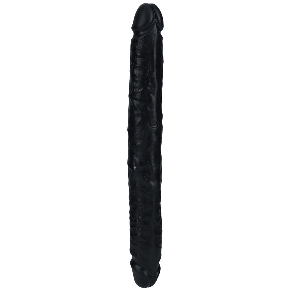 REALROCK 30cm Slim Double Dildo - Black - Black 30 cm (12'') Double Dong