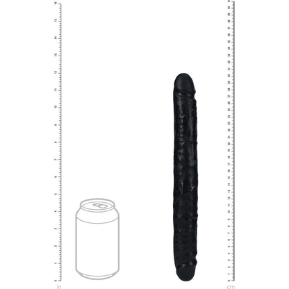 REALROCK 30cm Slim Double Dildo - Black - Black 30 cm (12'') Double Dong