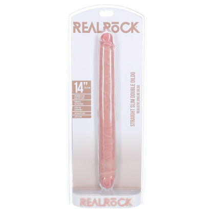 REALROCK 35cm Slim Double Dildo - Flesh - Flesh 35 cm (14'') Double Dong