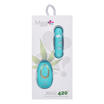 Maia JESSI 420 Remote - Sky Blue 7.6 cm USB Rechargeable Bullet with Wireless Remote