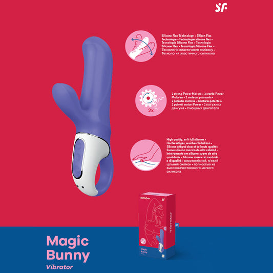 Satisfyer Vibes - Magic Bunny - Purple USB Rechargeable Rabbit Vibrator