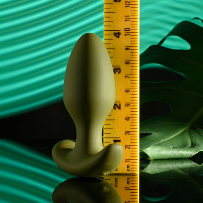 Selopa THE COLONEL - Green 10.1 cm USB Rechargeable Vibrating Butt Plug with Wireless Remote