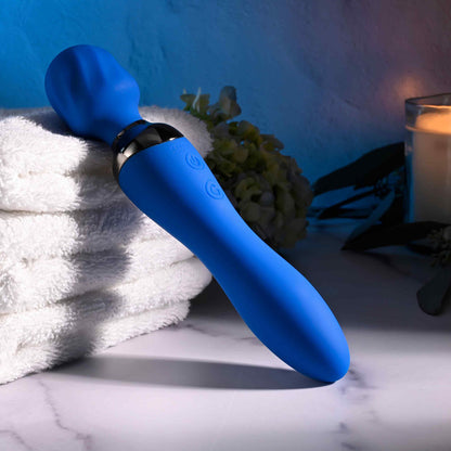 Selopa BLUE BELLE - Blue USB Rechargeable 20 cm Massage Wand