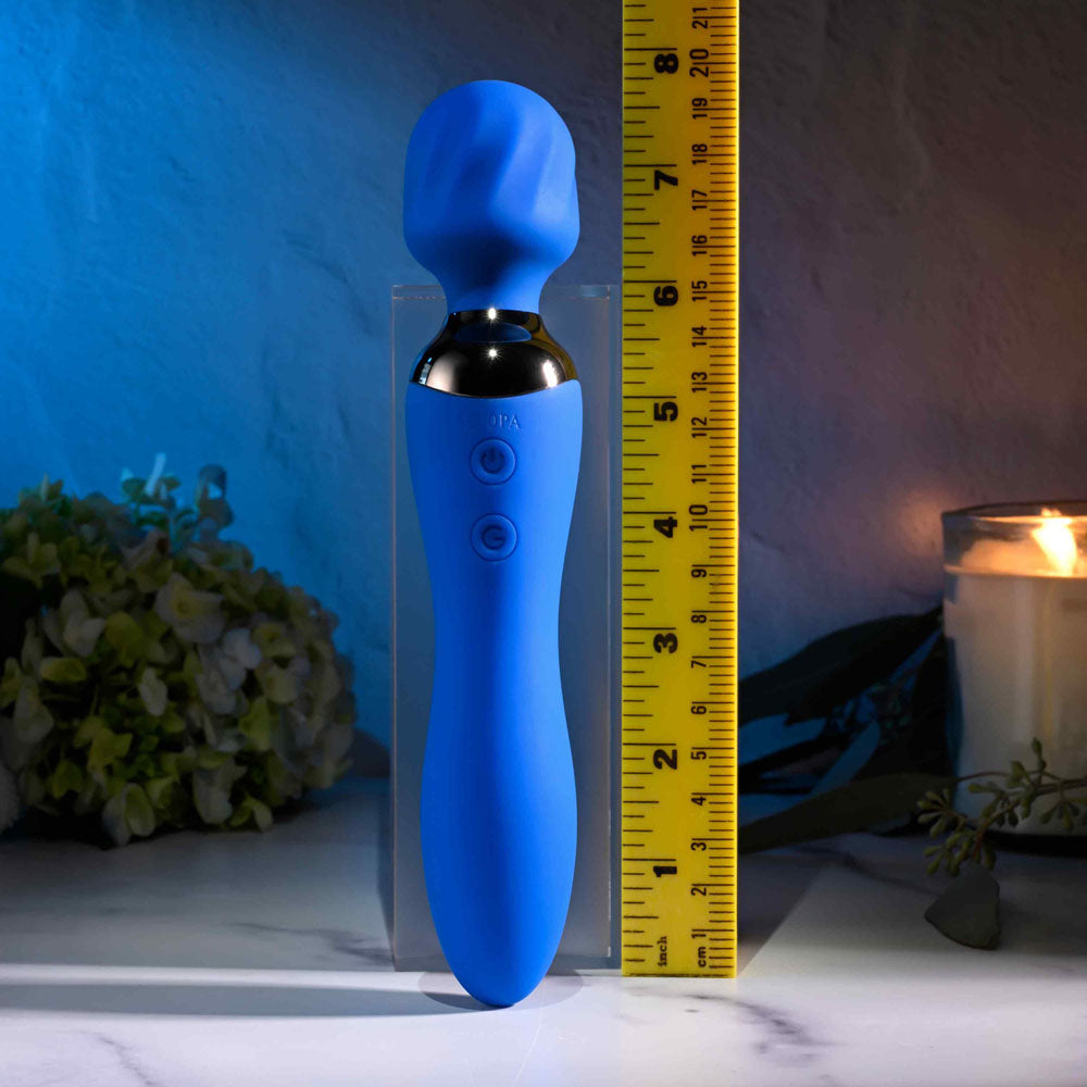 Selopa BLUE BELLE - Blue USB Rechargeable 20 cm Massage Wand