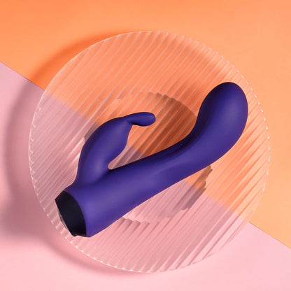 Selopa PLUM JOB - Purple 13.5 cm USB Rechargeable Rabbit Vibrator