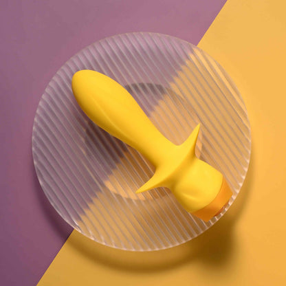 Selopa MELLOW YELLOW - Yellow 13.5 cm USB Rechargeable Vibrating Anal Plug