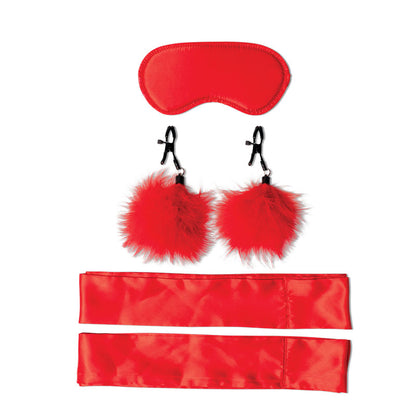 Sex & Mischief Amor Bondage Beginner Kit - Red - 5 Piece Set