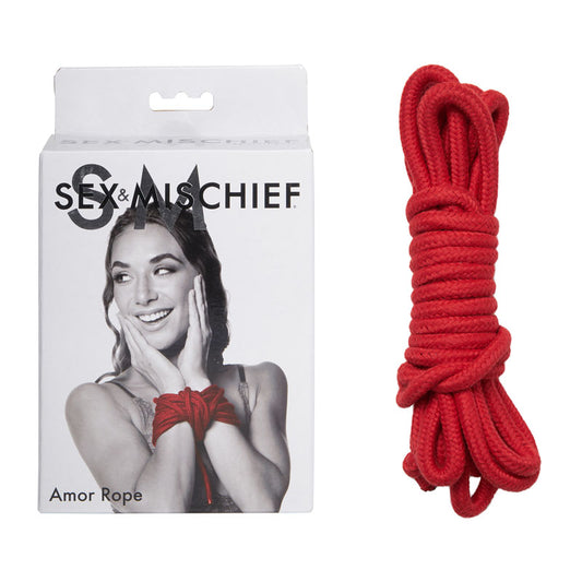 Sex & Mischief Amor Rope - 2 Red Bondage Ropes - 4.5 m Lengths