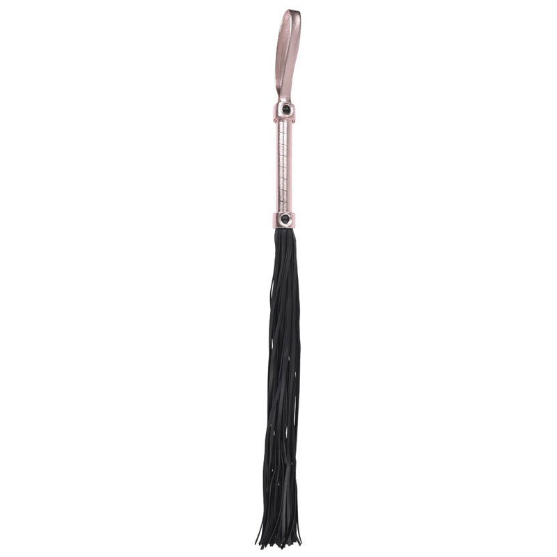 Sex & Mischief Brat Flogger - Rose Gold/Black Flogger