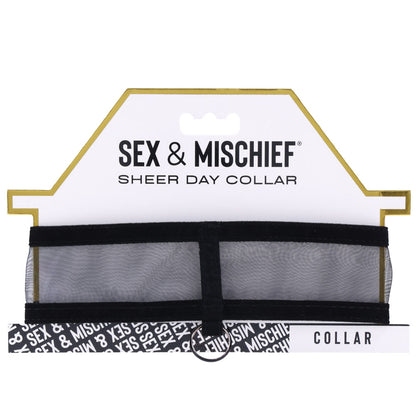 Sex & Mischief Sheer Day Collar - Black Collar