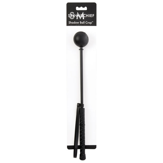 Sex & Mischief Shadow Ball Crop - Black 44 cm Whip