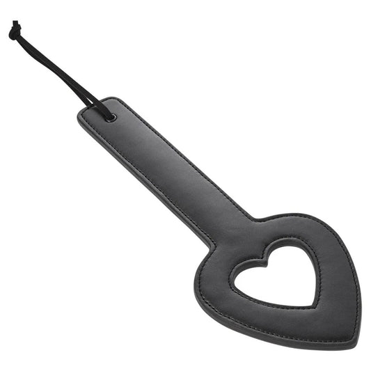 Sex & Mischief Shadow Heart Paddle - Black Paddle