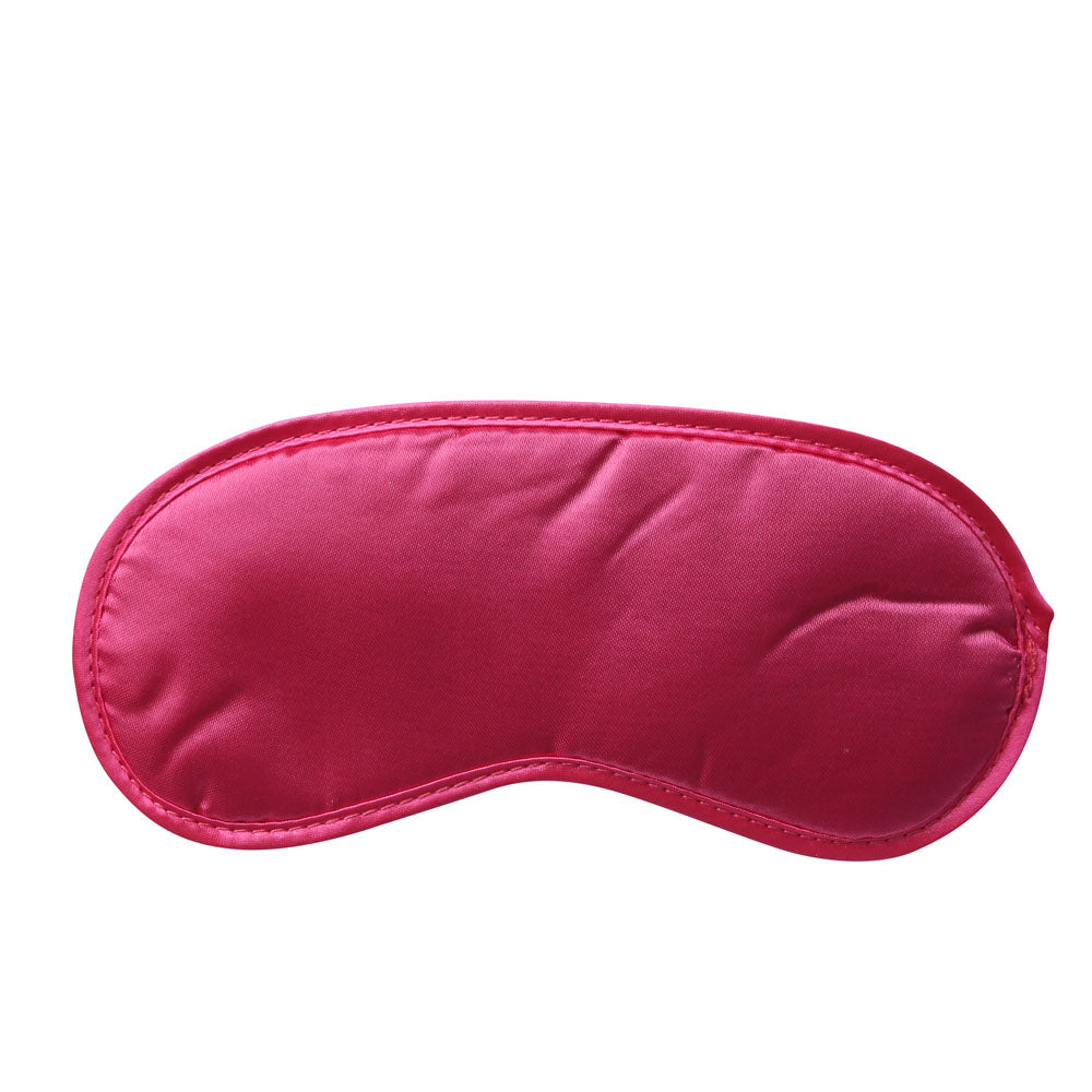 Sex & Mischief Satin Blindfold Hot Pink - Hot Pink Blindfold