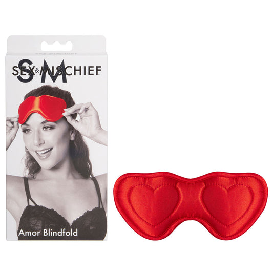 Sex & Mischief Amor Blindfold - Red Padded Blindfold