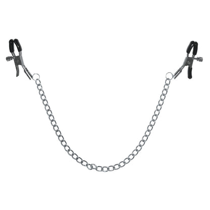 Sex & Mischief Chained Nipple Clamps - Nipple Clamps with 30 cm Chain