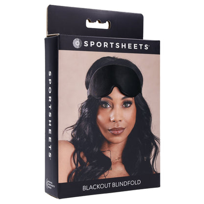 SPORTSHEETS Blackout Blindfold - Black Eye Mask