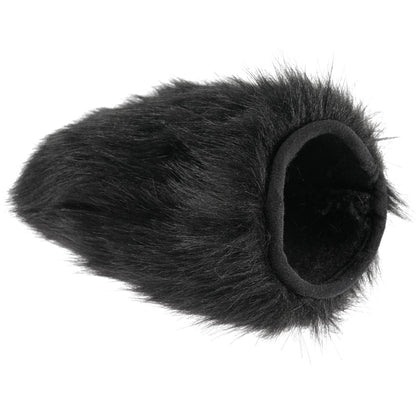 SPORTSHEETS Spiked Sensory Mitt - Black Furry Mitt with Spikes