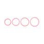 SPORTSHEETS Rubber O-Ring 4 Pack - Coral - Coral Rings - 4 Pack