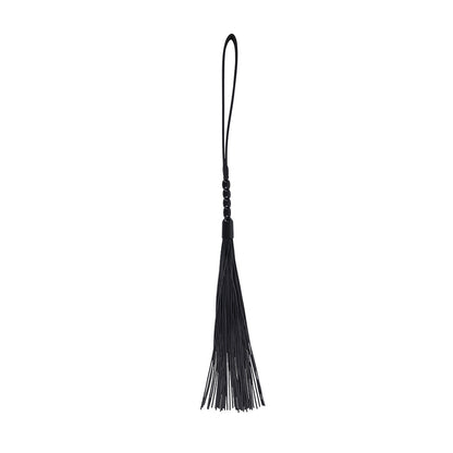 Sex & Mischief Noir Whip - Black 40 cm Rubber Whip