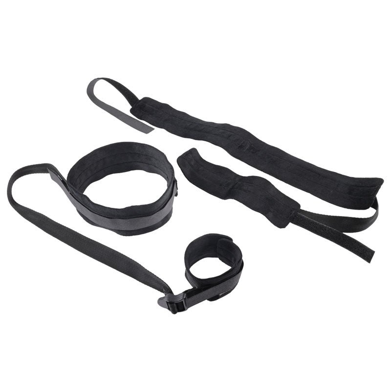 Sex & Mischief Thigh & Wrist Cuffs - Black Restraints