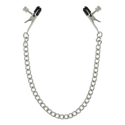 Master Series Ox Bull Nose Nipple Clamps - Metal Nipple Clamps with Chain