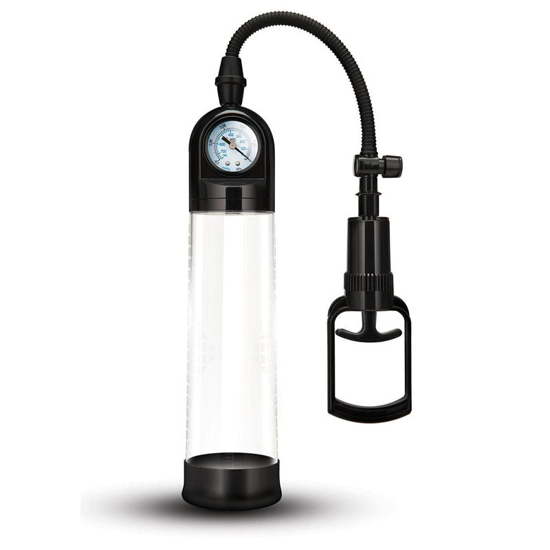 Size Up Penis Pump with Pressure Gauge - Clear Penis Pump