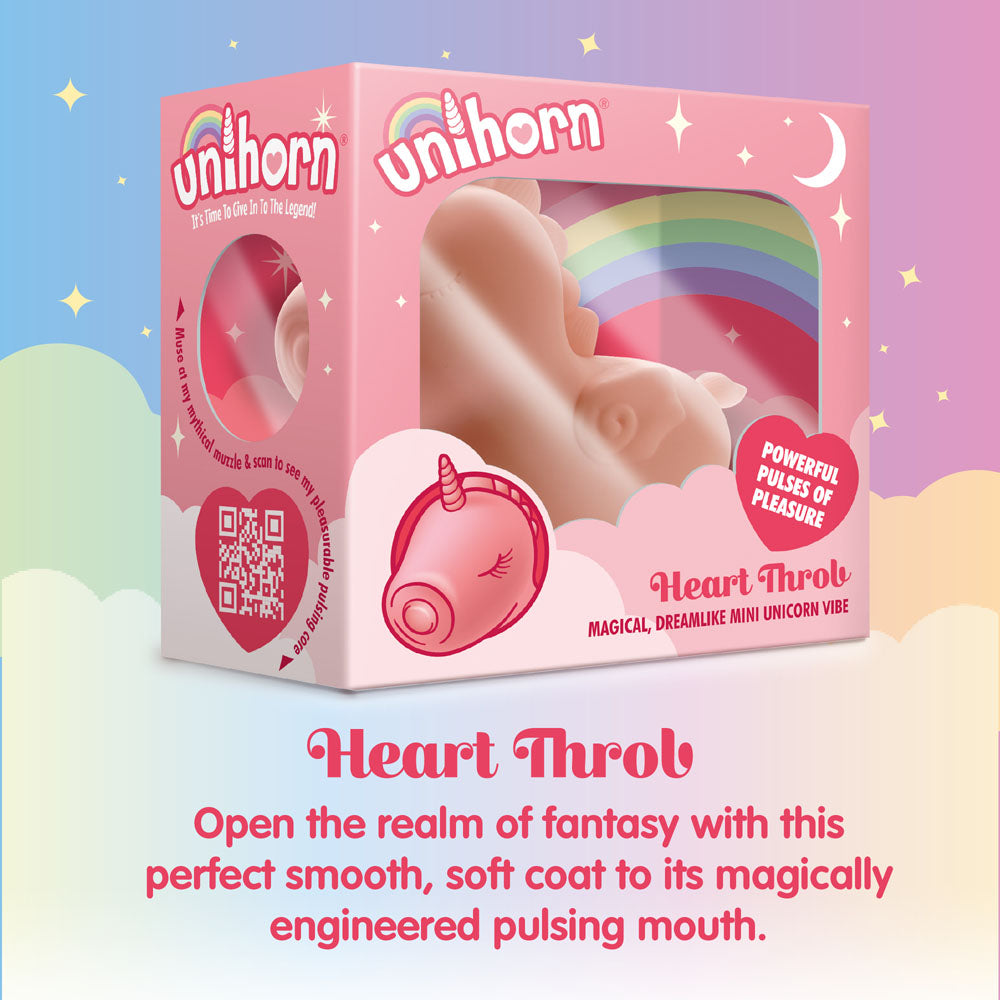 Unihorn - Heart Throb - Yellow USB Rechargeable Flicking Stimulator