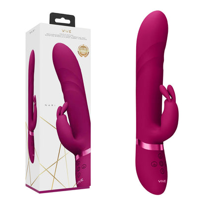 VIVE Nari - Pink - Pink 24.1 cm USB Rechargeable Rabbit Vibrator