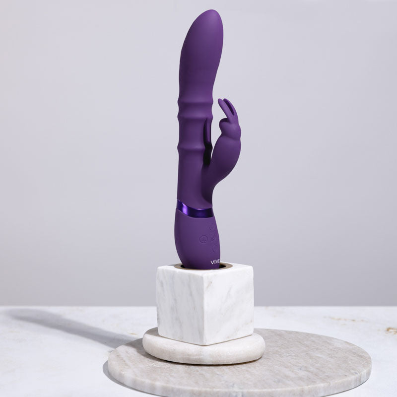 VIVE Sora - Purple - Purple 24.2 cm USB Rechargeable Rabbit Vibrator