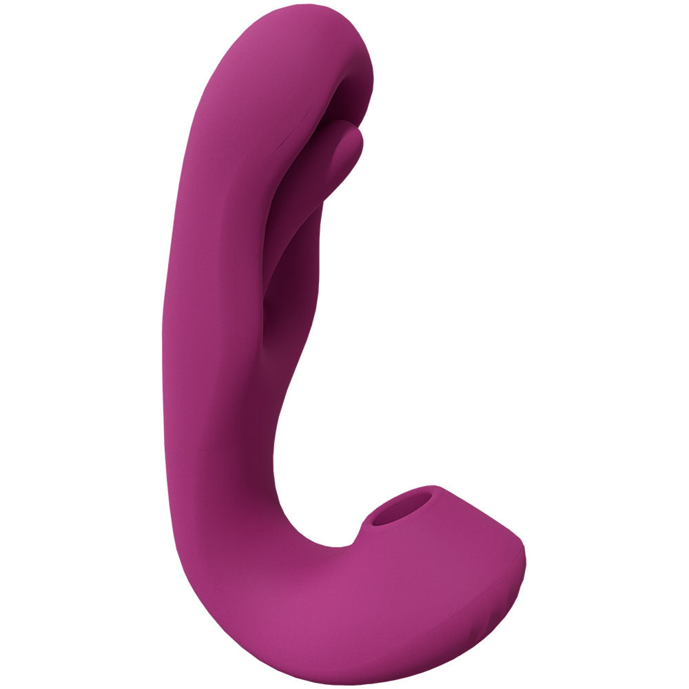 VIVE Yuna - Pink - Pink USB Rechargeable Flapping Vibrator with Air Pulsation