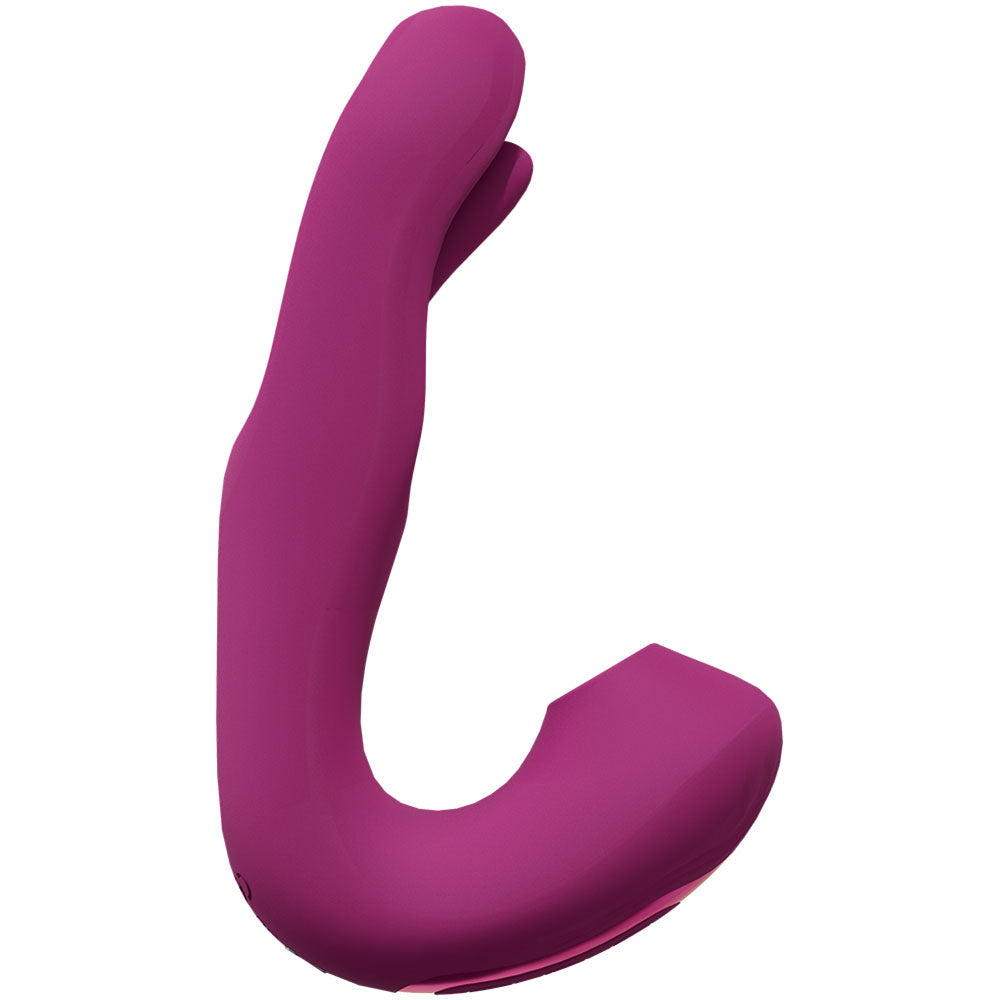 VIVE Yuna - Pink - Pink USB Rechargeable Flapping Vibrator with Air Pulsation