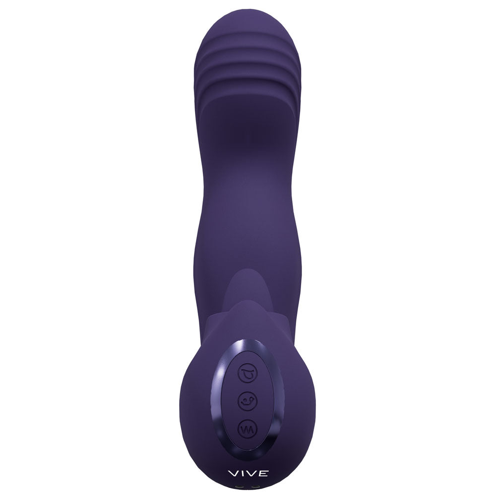 VIVE Yumi - Purple - Purple USB Rechargeable Triple Motor Vibrator