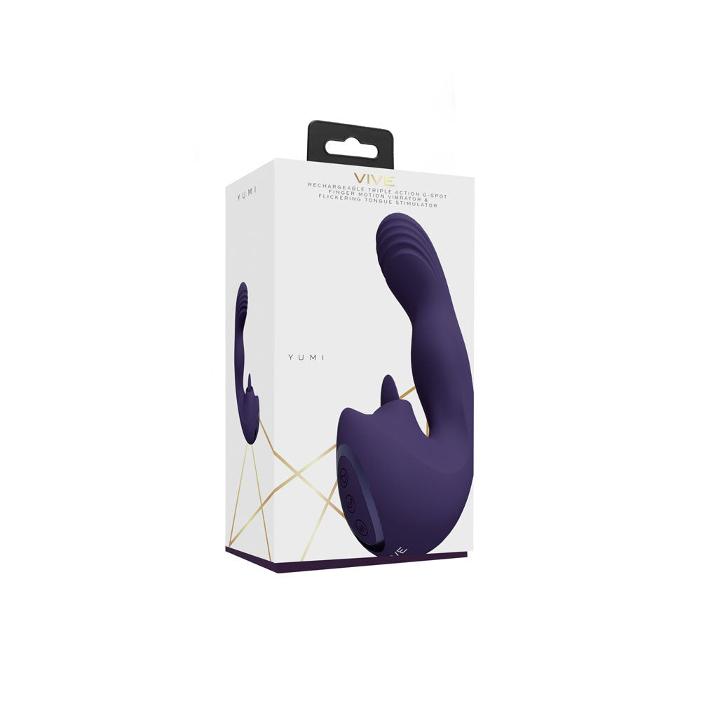 VIVE Yumi - Purple - Purple USB Rechargeable Triple Motor Vibrator