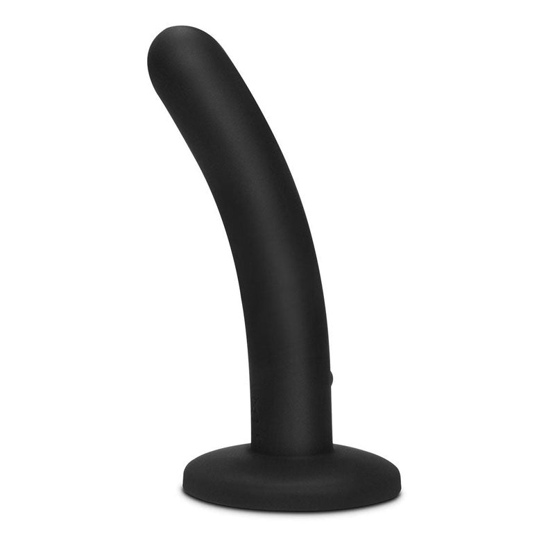 WhipSmart 5'' Slimline Rechargeable Vibrating Dildo - Black 12.7 cm USB Rechargeable Dildo