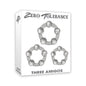 Zero Tolerance Three Amigos - Clear Cock Rings - Set of 3