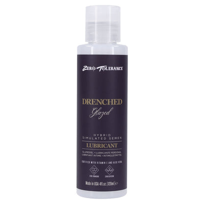 Zero Tolerance DRENCHED GLAZED - Hybrid Cum Lubricant - 120 ml Bottle