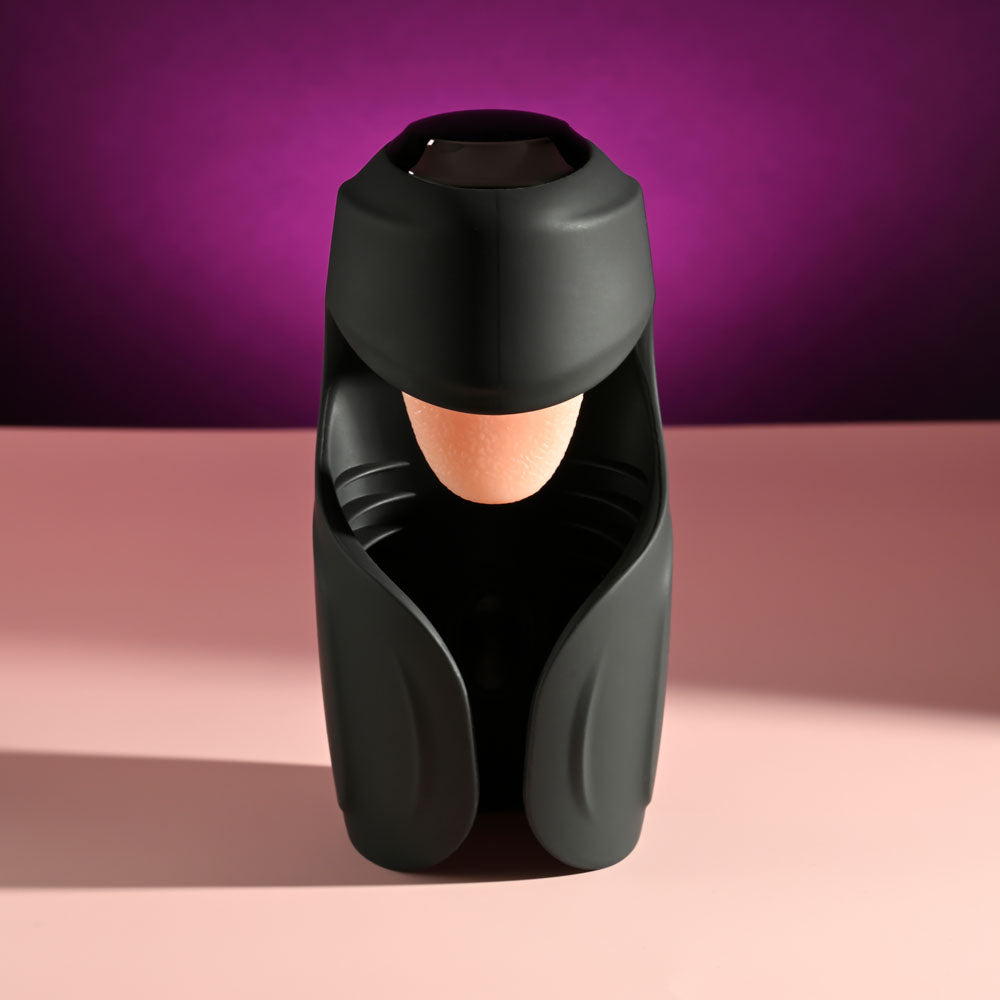 Zero Tolerance LICK THE TIP - Black USB Rechargeable Vibrating & Flicking Masturbator