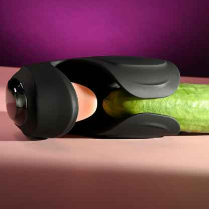 Zero Tolerance LICK THE TIP - Black USB Rechargeable Vibrating & Flicking Masturbator