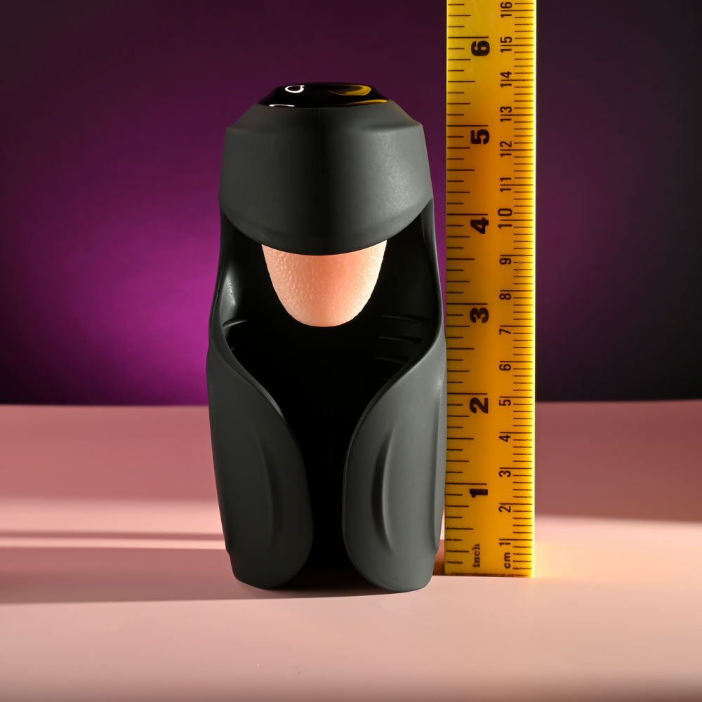 Zero Tolerance LICK THE TIP - Black USB Rechargeable Vibrating & Flicking Masturbator