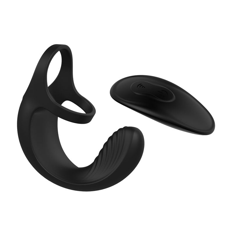 Zero Tolerance Vibrating Ball Cradle - Black USB Rechargeable Vibrating Cock Ring