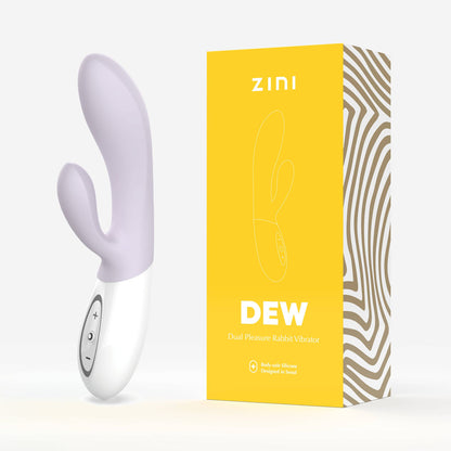 Zini Dew - Purple Hydrangea 20 cm USB Rechargeable Rabbit Vibrator