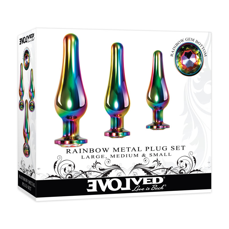 Evolved Rainbow Metal Plug Set
