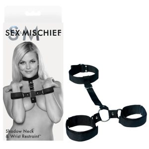 Sex & Mischief Shadow Neck and Wrist Restraint