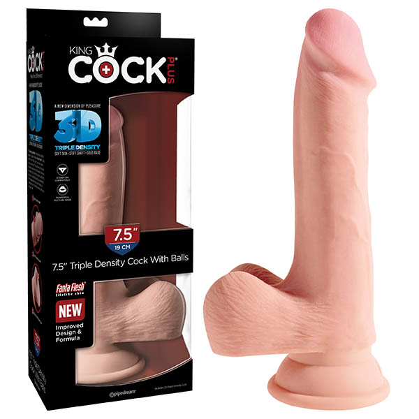 King Cock Plus 7.5'' Triple Density Cock with Balls